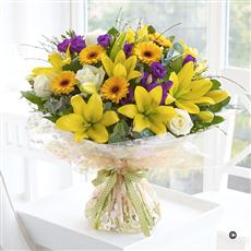 Extra Large Spring Sunshine Hand-tied with Chocolates